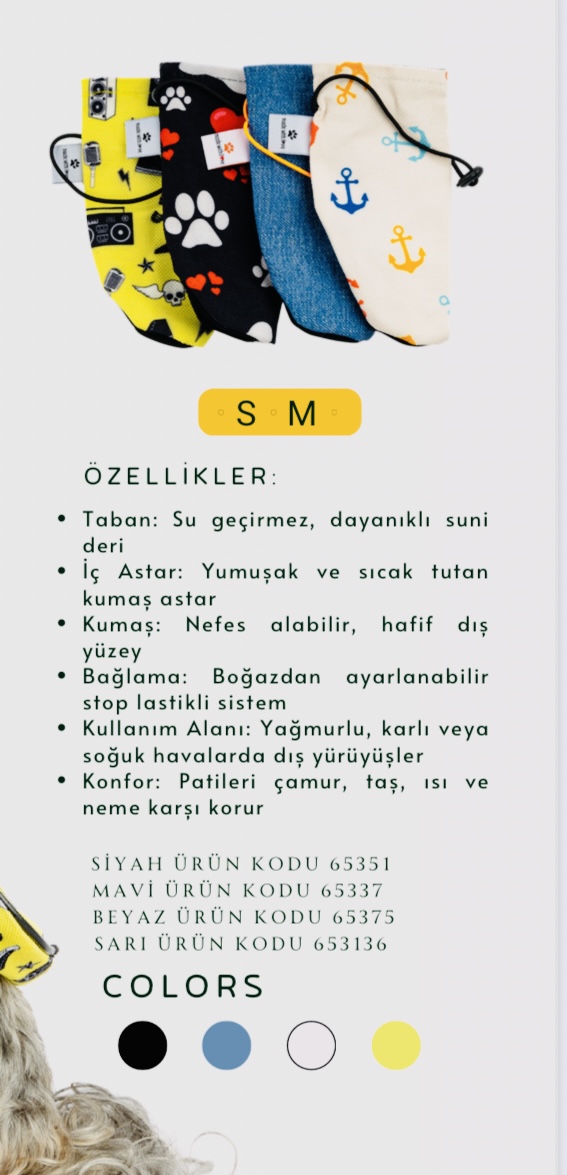 KÖPEK AYAKKABISI BEYAZ